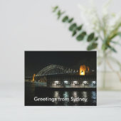 sydney bridge greetings briefkaart (Staand voorkant)