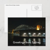sydney bridge greetings briefkaart (Voorkant / Achterkant)