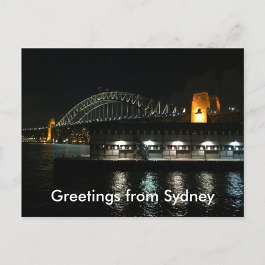sydney bridge greetings briefkaart (Voorkant)
