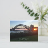 sydney bridge sunset briefkaart (Staand voorkant)