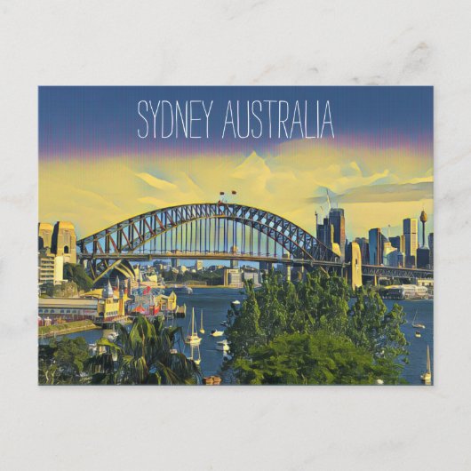 sydney bridge uitzicht briefkaart (Voorkant)