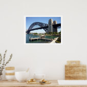sydney bridge wharf border poster (Keuken)