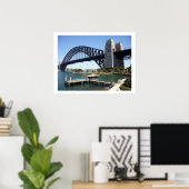 sydney bridge wharf border poster (Thuiskantoor)