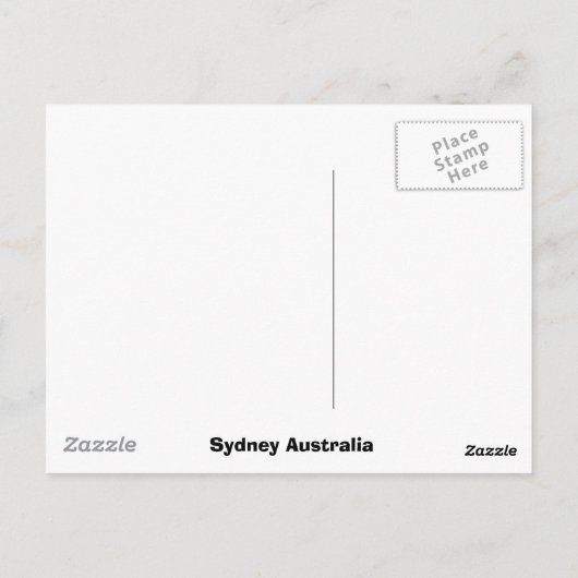 sydney briefkaart (Achterkant)