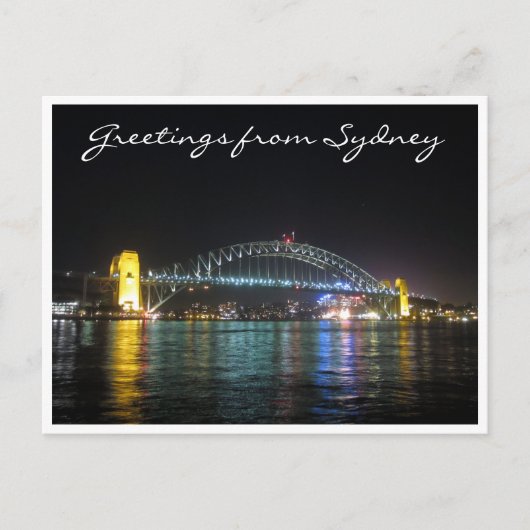 sydney brug groeten briefkaart (Voorkant)