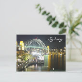 sydney brug lichten briefkaart (Staand voorkant)