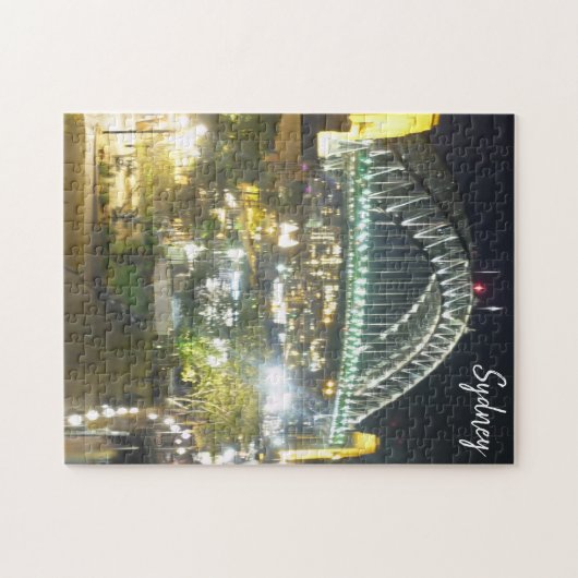 sydney - brug stak de nacht open legpuzzel (Horizontaal)