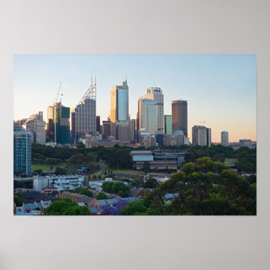 Sydney Business Center Wolkenkrabbers Poster (Voorkant)