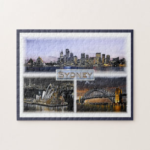 Sydney by Night - Australia - Mosaic - Legpuzzel