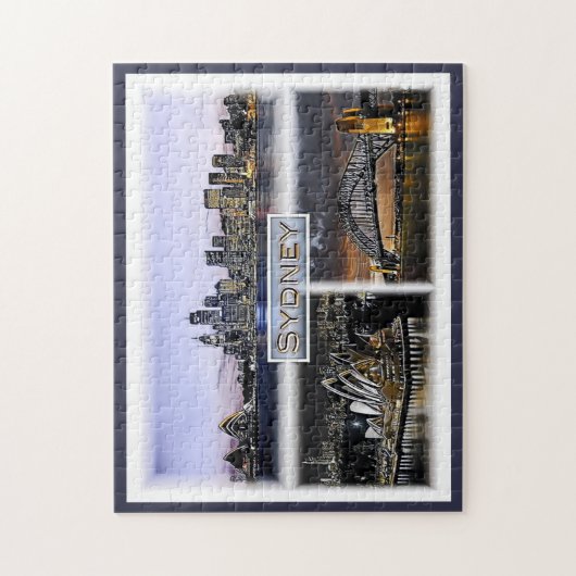 Sydney by Night - Australia - Mosaic - Legpuzzel (Verticaal)