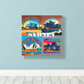 sydney canvas afdruk (Insitu (Houten vloer))