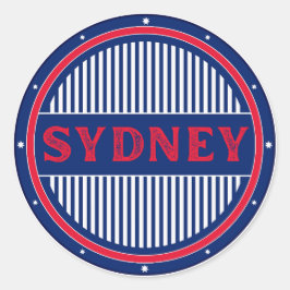 Sydney City Pride Embleem – Australische identitei Ronde Sticker