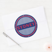 Sydney City Pride Emblem – Australian Identity Ronde Sticker (Envelop)