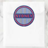 Sydney City Pride Emblem – Australian Identity Ronde Sticker (Tas)