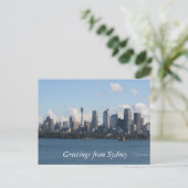 sydney city skyline briefkaart (Staand voorkant)
