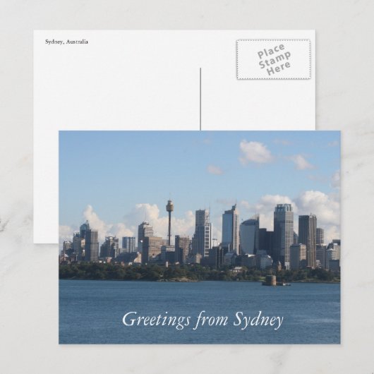 sydney city skyline briefkaart (Voorkant / Achterkant)