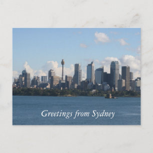 sydney city skyline briefkaart