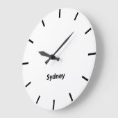 Sydney City Time Zone Newsroom Wall Grote Klok (Hoek)