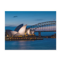 Sydney cityscape at night, Australië