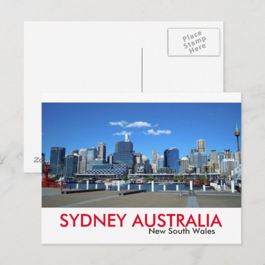 Sydney Darling Harbour Briefkaart (Voorkant / Achterkant)