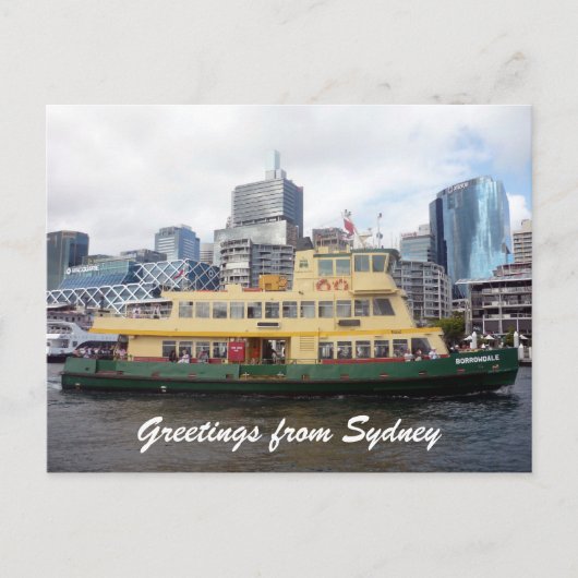 sydney ferry briefkaart (Voorkant)