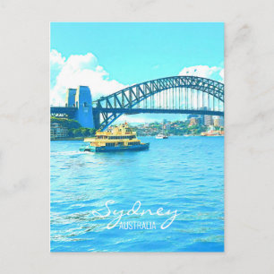 Sydney Ferry Harbor Bridge Briefkaart