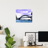 Sydney Ferry Harbor Bridge Poster (Thuiskantoor)