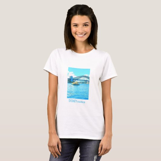 Sydney Ferry Harbor Bridge T-shirt (Voorkant volledig)