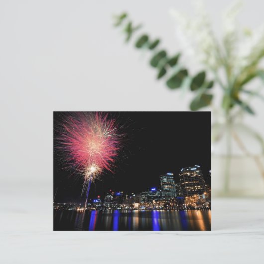 Sydney Fireworks Briefkaart (Staand voorkant)