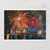 Sydney Fireworks in Opera House Briefkaart (Voorkant)