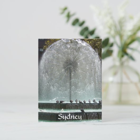 sydney fontein briefkaart (Staand voorkant)