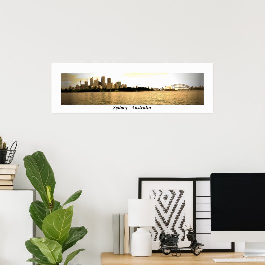 Sydney Gold Poster (Thuiskantoor)