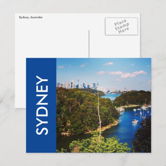 sydney harbor blues briefkaart (Voorkant / Achterkant)