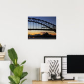 Sydney Harbor Bridge and Sydney Opera House at 2 Poster (Thuiskantoor)