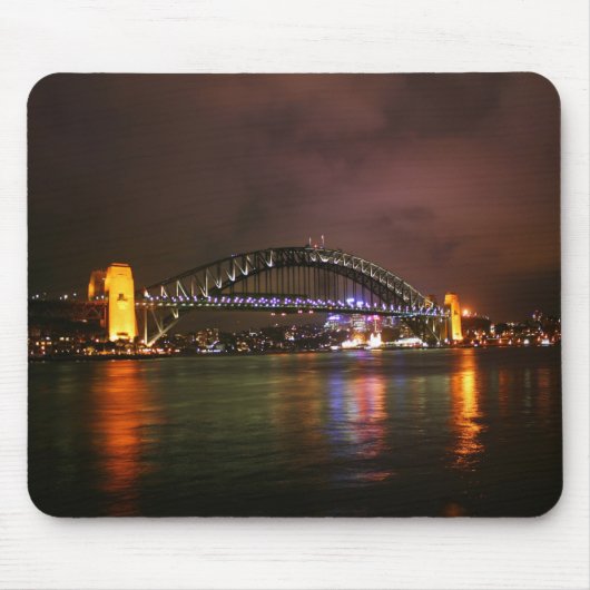 Sydney Harbor Bridge bij nacht Muismat (Voorkant)