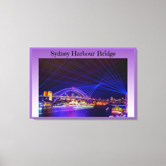 Sydney Harbor Bridge Canvas Afdruk (Voorkant)