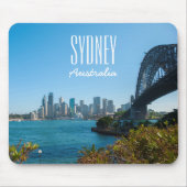 Sydney Harbor Bridge City Skyline Australië Muismat (Voorkant)