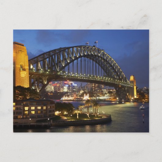 Sydney Harbor Bridge en Park Hyatt Sydney Hotel Briefkaart (Voorkant)