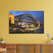 Sydney Harbor Bridge en Park Hyatt Sydney Hotel Canvas Afdruk (Insitu (Woonkamer))