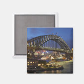 Sydney Harbor Bridge en Park Hyatt Sydney Hotel Magneet (Voorkant / Achterkant)