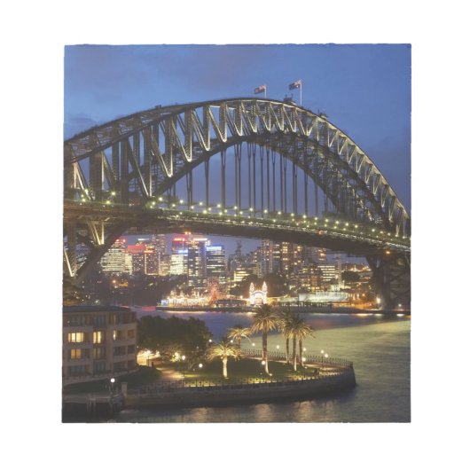 Sydney Harbor Bridge en Park Hyatt Sydney Hotel Notitieblok (Voorkant)