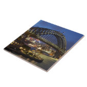 Sydney Harbor Bridge en Park Hyatt Sydney Hotel Tegeltje (Zijkant)