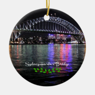 Sydney Harbor Bridge, met de vermelding kerstheili Keramisch Ornament