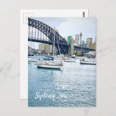 Sydney Harbor Bridge met jachten Briefkaart (Voorkant / Achterkant)