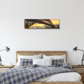 Sydney Harbor Bridge Sunset Panoramic Canvas Art (Insitu (Slaapkamer))
