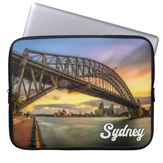 Sydney Harbor Bridge, Sydney, Australië Laptop Sleeve (Voorkant)