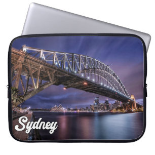 Sydney Harbor Bridge, Sydney, Australië Laptop Sleeve