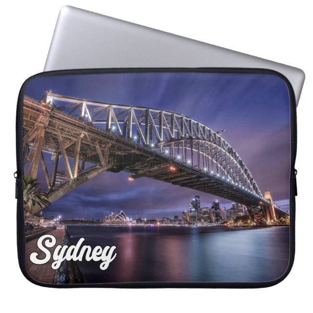 Sydney Harbor Bridge, Sydney, Australië Laptop Sleeve (Voorkant)