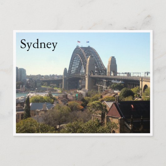 sydney harbor bridge uitzicht briefkaart (Voorkant)
