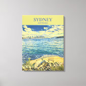Sydney Harbor skyline reisdruk Canvas Afdruk (Voorkant)